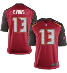 Men's Nike Tampa Bay Buccaneers #13 Mike Evans Game Red Team Color NFL Jersey