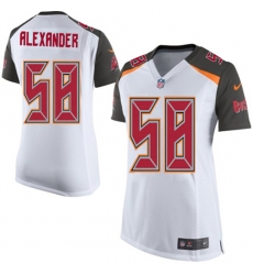 Women's Nike Tampa Bay Buccaneers #58 Kwon Alexander Game White NFL Jersey