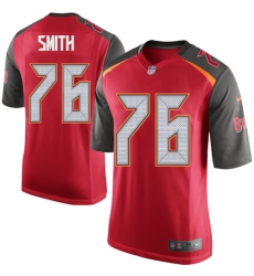 Men's Nike Tampa Bay Buccaneers #76 Donovan Smith Game Red Team Color NFL Jersey