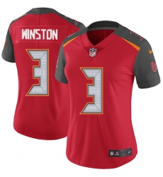 Women's Nike Tampa Bay Buccaneers #3 Jameis Winston Elite Red Team Color NFL Jersey