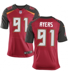 Men's Nike Tampa Bay Buccaneers #91 Robert Ayers Elite Red Team Color NFL Jersey