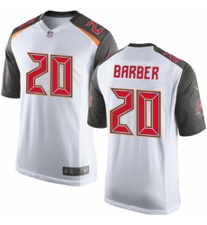 Men's Nike Tampa Bay Buccaneers #20 Ronde Barber Game White NFL Jersey
