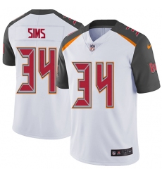 Youth Nike Tampa Bay Buccaneers #34 Charles Sims Elite White NFL Jersey