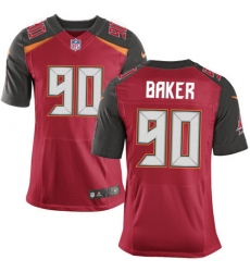 Men's Nike Tampa Bay Buccaneers #90 Chris Baker Elite Red Team Color NFL Jersey