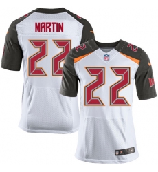 Men's Nike Tampa Bay Buccaneers #22 Doug Martin Elite White NFL Jersey
