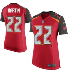 Women's Nike Tampa Bay Buccaneers #22 Doug Martin Game Red Team Color NFL Jersey