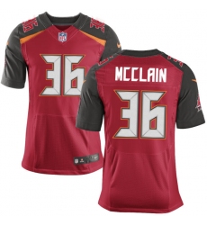 Men's Nike Tampa Bay Buccaneers #36 Robert McClain Elite Red Team Color NFL Jersey