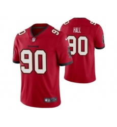 Men's Tampa Bay Buccaneers #90 Logan Hall Red Vapor Untouchable Limited Stitched Jersey