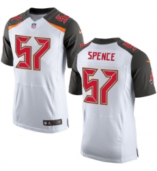 Men's Nike Tampa Bay Buccaneers #57 Noah Spence Elite White NFL Jersey