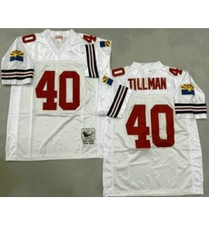 Men's Arizona Cardinals #40 Pat Tillman White Throwback Jersey