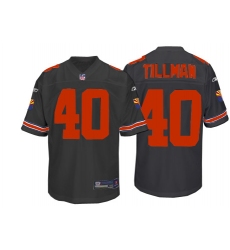 Reebok Arizona Cardinals #40 Pat Tillman Black Authentic Throwback NFL Jersey