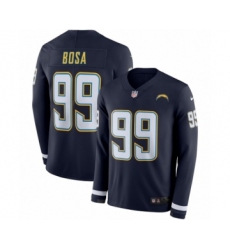 Men's Nike Los Angeles Chargers #99 Joey Bosa Limited Navy Blue Therma Long Sleeve NFL Jersey