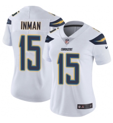 Women's Nike Los Angeles Chargers #15 Dontrelle Inman Elite White NFL Jersey