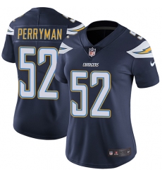 Women's Nike Los Angeles Chargers #52 Denzel Perryman Elite Navy Blue Team Color NFL Jersey