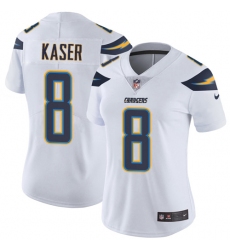 Women's Nike Los Angeles Chargers #8 Drew Kaser Elite White NFL Jersey