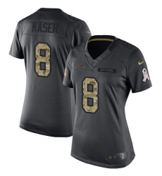Women's Nike Los Angeles Chargers #8 Drew Kaser Limited Black 2016 Salute to Service NFL Jersey