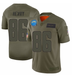 Men's Los Angeles Chargers #86 Hunter Henry Limited Camo 2019 Salute to Service Football Jersey