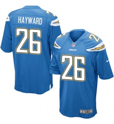 Men's Nike Los Angeles Chargers #26 Casey Hayward Game Electric Blue Alternate NFL Jersey