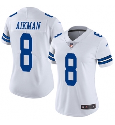 Women's Nike Dallas Cowboys #8 Troy Aikman Elite White NFL Jersey