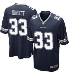 Men's Nike Dallas Cowboys #33 Tony Dorsett Game Navy Blue Team Color NFL Jersey