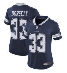 Women's Nike Dallas Cowboys #33 Tony Dorsett Navy Blue Team Color Vapor Untouchable Limited Player NFL Jersey