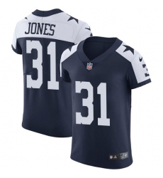 Men's Nike Dallas Cowboys #31 Byron Jones Navy Blue Throwback Alternate Vapor Untouchable Elite Player NFL Jersey