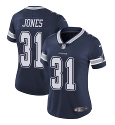 Women's Nike Dallas Cowboys #31 Byron Jones Elite Navy Blue Team Color NFL Jersey
