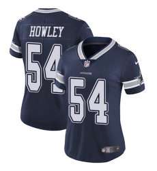 Women's Nike Dallas Cowboys #54 Chuck Howley Elite Navy Blue Team Color NFL Jersey
