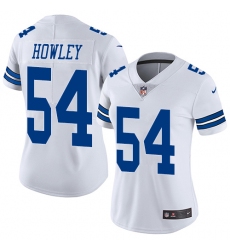 Women's Nike Dallas Cowboys #54 Chuck Howley Elite White NFL Jersey
