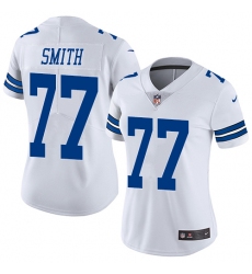 Women's Nike Dallas Cowboys #77 Tyron Smith Elite White NFL Jersey