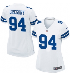 Women's Nike Dallas Cowboys #94 Randy Gregory Game White NFL Jersey