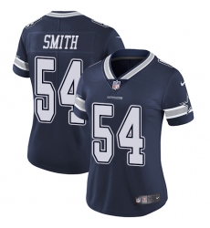 Women's Nike Dallas Cowboys #54 Jaylon Smith Elite Navy Blue Team Color NFL Jersey