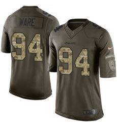 Men's Nike Dallas Cowboys #94 DeMarcus Ware Elite Green Salute to Service NFL Jersey