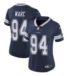 Women's Nike Dallas Cowboys #94 DeMarcus Ware Elite Navy Blue Team Color NFL Jersey