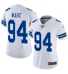 Women's Nike Dallas Cowboys #94 DeMarcus Ware Elite White NFL Jersey