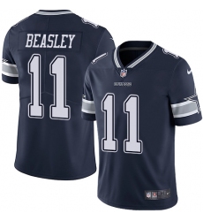 Men's Nike Dallas Cowboys #11 Cole Beasley Navy Blue Team Color Vapor Untouchable Limited Player NFL Jersey
