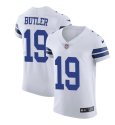 Men's Nike Dallas Cowboys #19 Brice Butler Elite White NFL Jersey