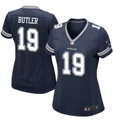 Women's Nike Dallas Cowboys #19 Brice Butler Game Navy Blue Team Color NFL Jersey
