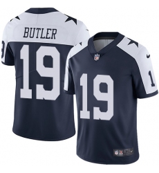 Youth Nike Dallas Cowboys #19 Brice Butler Navy Blue Throwback Alternate Vapor Untouchable Limited Player NFL Jersey