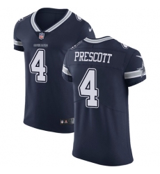 Men's Nike Dallas Cowboys #4 Dak Prescott Navy Blue Team Color Vapor Untouchable Elite Player NFL Jersey