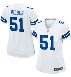 Women's Nike Dallas Cowboys #51 Kyle Wilber Game White NFL Jersey