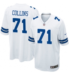 Men's Nike Dallas Cowboys #71 La'el Collins Game White NFL Jersey