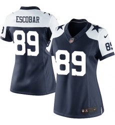 Men's Nike Dallas Cowboys #97 Taco Charlton Elite White/Navy Throwback NFL Jersey