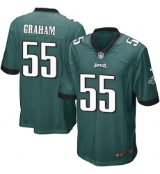 Men's Nike Philadelphia Eagles #55 Brandon Graham Game Midnight Green Team Color NFL Jersey
