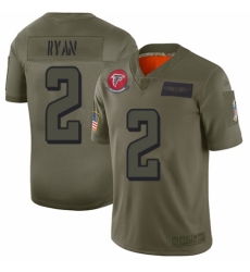 Women's Atlanta Falcons #2 Matt Ryan Limited Camo 2019 Salute to Service Football Jersey