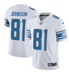 Youth Nike Detroit Lions #81 Calvin Johnson Limited White Vapor Untouchable NFL Jersey