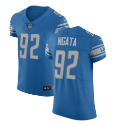 Men's Nike Detroit Lions #92 Haloti Ngata Light Blue Team Color Vapor Untouchable Elite Player NFL Jersey