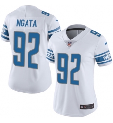 Women's Nike Detroit Lions #92 Haloti Ngata Elite White NFL Jersey