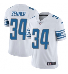 Youth Nike Detroit Lions #34 Zach Zenner Elite White NFL Jersey