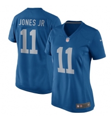 Women's Nike Detroit Lions #11 Marvin Jones Jr Game Blue Alternate NFL Jersey